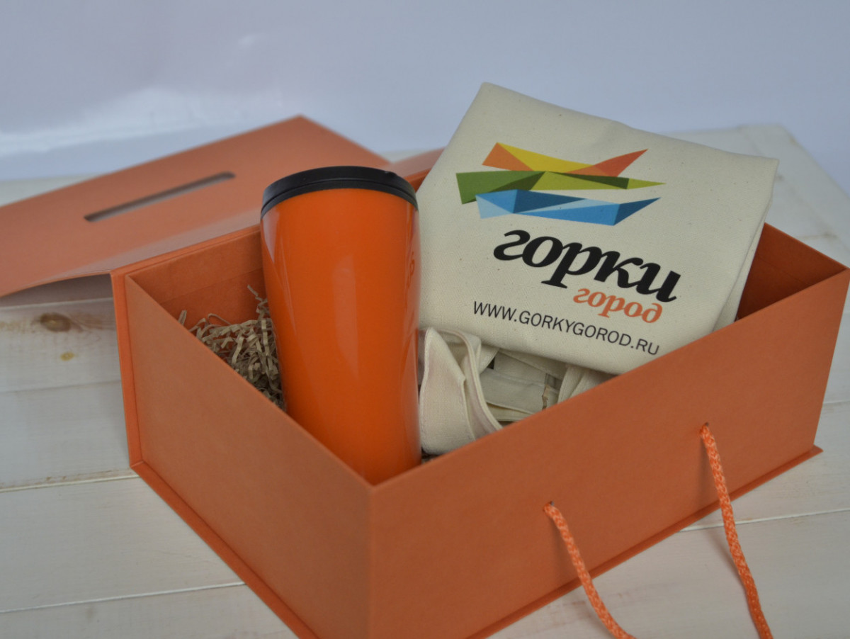 Подарочная коробка EKONIA, orange